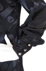 1960s Baroco Silk Demi-Couture Dress