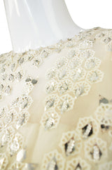 1960s Malcolm Starr Metal Snowflake Dress