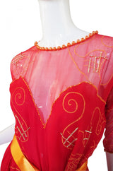1979 Zandra Rhodes Water Circles Dress