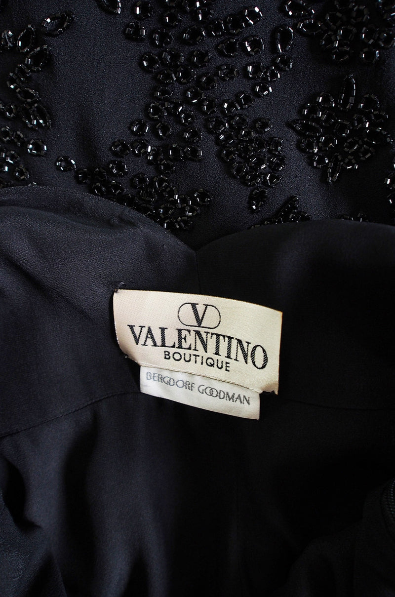 1990s Beaded Backless Valentino Dress