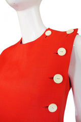 1960s Orange Norman Norell Dress