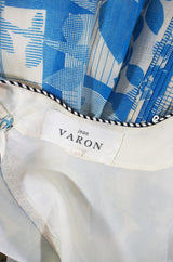 1960s Mr. Dino Graphic Print Dress