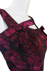 Rare 1955 Christian Dior Silk Dress