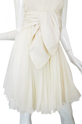 Spring 2008 Runway Giambattista Valli Cream Silk Dress