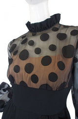 1960s Bullocks Wilshire Dot Dress