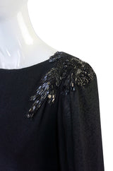 1970s Sant' Angelo Low Back Bead Gown