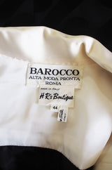 1960s Baroco Silk Demi-Couture Dress