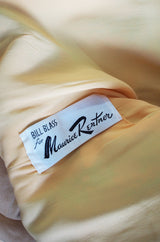 Documented 1968 Bill Blass Gold Dress