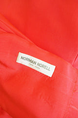 1960s Orange Norman Norell Dress
