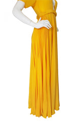 1970s Rare Couture Ossie Clark Gown