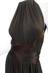 1960s Backless Donald Brooks Gown