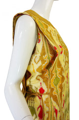 1960s Hand Print SIlk Pierre Cardin Shift