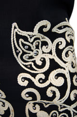 1960s Corded Mr. Blackwell Custom Gown