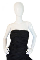 1980s Chiffon & Lace Victor Costa Dress