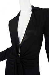 1990s Versace Couture Jersey Dress