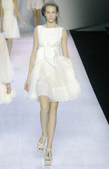 Spring 2008 Runway Giambattista Valli Cream Silk Dress