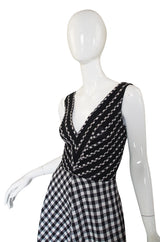 1970s Graphic Jean Varon Check Dress
