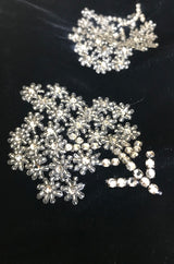 Fall 1991 Todd Oldham Glass Bead & Crystal Jewel Strap Velvet Dress