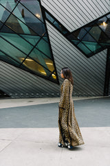 Statement c1969-75 Malcolm Starr Leopard Caftan Dress