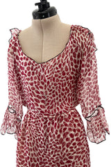 Light as Air Spring 2004 Yves Saint Laurent by Tom Ford Silk Chiffon Lip Dress