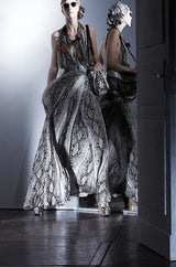 Resort 2011 Snakeskin Print Lanvin Silk Shift Dress