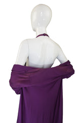 1971 Couture Runway Halston Jersey Dress & Coat