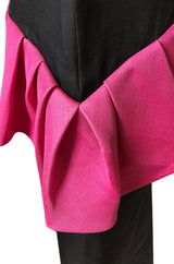 Spring 1987 Yves Saint Laurent Runway & Ad Campaign Pink Ruffle Dress