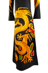 Spring 2001 Valentino Re-Edit of the Famous 1969 Haute Couture Printed Silk Dragon Dress