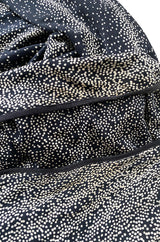 Spring 1976 Missoni Black & White Dot Print Liquid Jersey Plunge Bare Back Dress