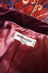 Documented 1993 Yves Saint Laurent Silk Coat