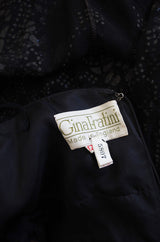 1970s Glitter & Silk Gina Fratini Trained Gown
