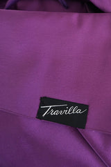 c1953 Travilla "Gentlemen Prefer Blondes" Purple Silk Dress