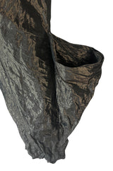 1982 Krizia by Mariuccia Mandelli Deep Plunging Front Sculptural Dress