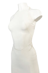 Documented Fall 2001 Azzedine Alaia Couture Runway Dress in Ivory