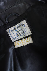 1979 Claude Montana Fringed Leather Jacket