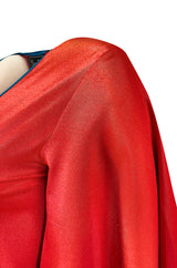 1971 Giorgio Sant' Angelo Medieval Collection Printed Jersey Dress