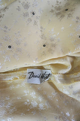 1950s David Hart Brocade & Rhinestone Dress
