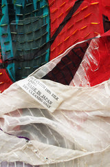 1970s Beaded Silk Hanae Mori Caftan