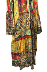 S/S 2017 Etro Look 22 Printed Plisse Washed Silk Jacket or Light Coat