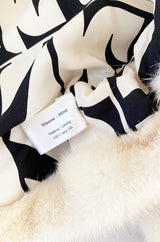 Fall 2004 Valentino Runway Documented Ivory Cream Mink Fur Shrug