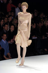2004 F/W Alexander McQueen Purple Tie Runway Dress