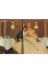 Important 1972 Zandra Rhodes Hand Painted 'Butterfly' Kimono Sleeve Dress w Lily Print & Original Petticoat