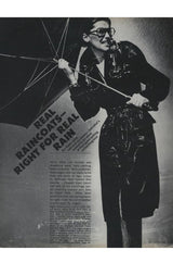 Documented 1973 Yves Saint Laurent Patent Finish Trench