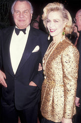 Fall 1991 Bill Blass Well Documented Gold Silk Brocade Jacket & Skirt Suit