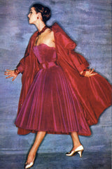 1954 Christian Dior Couture Silk Coat