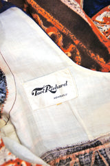 1960s Tori Richards Hawaian Barkcloth