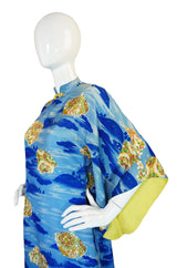 1940s Silky Rayon Hawaiian Pake Muu