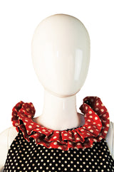1960s Backless Dot Donald Brooks Maxi