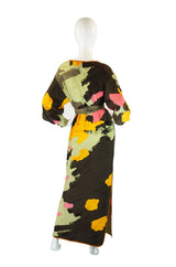 1980s Michaele Vollbracht Silk Caftan