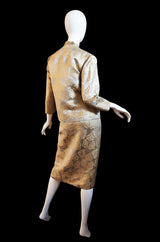 1950s Silk Brocade Helena Barbieri Set